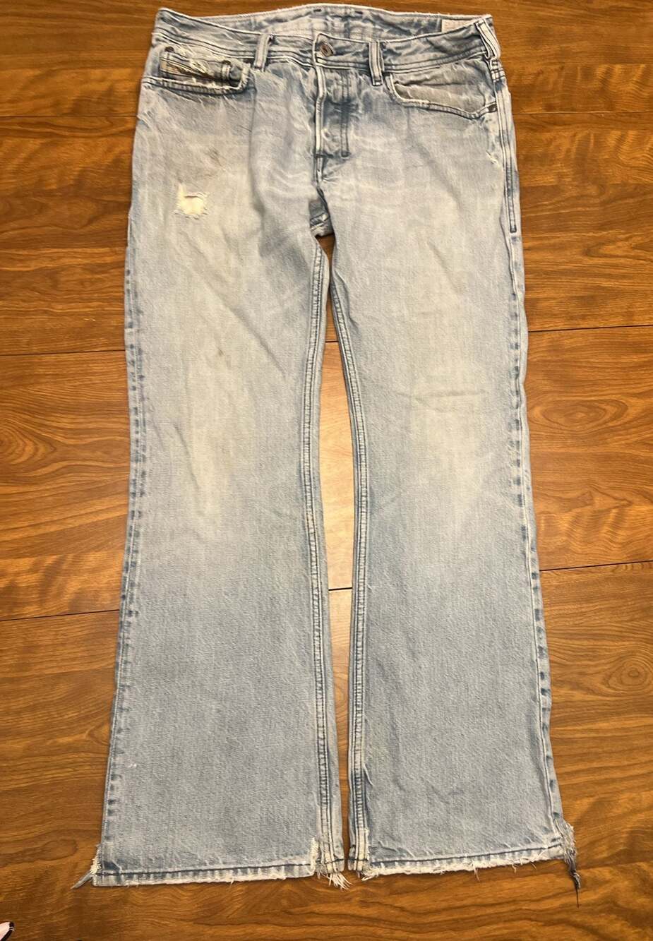Vintage Diesel Industry Distressed Light Wash Denim Jeans